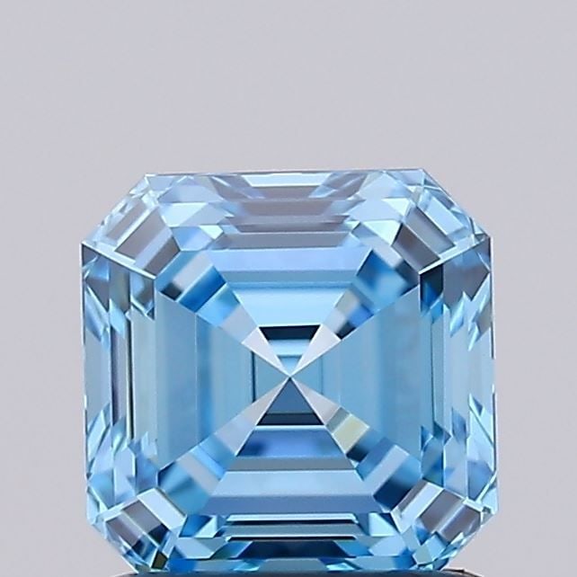 IGI Asscher 1.05ct Fancy Vivid Blue VVS2 - Loose Lab Diamond: IGI Asscher 1.05ct Fancy Vivid Blue VVS2 - Loose Lab Diamond Item Specifics: Source: This Is A Real Diamond Grown In A Lab Not Mined. Carat: 1.05 Cut: - Color: Fancy Vivid Blue Clarity: VVS2 Polish: E