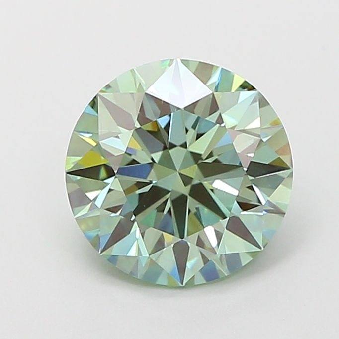 IGI Round 2.06ct Fancy Vivid Green VVS2 - Ideal Loose Lab Diamond: IGI Round 2.06ct Fancy Vivid Green VVS2 - Ideal Loose Lab Diamond Item Specifics: Source: This Is A Real Diamond Grown In A Lab Not Mined. Carat: 2.06 Cut: ID Color: Fancy Vivid Green Clarity: VVS2 Po