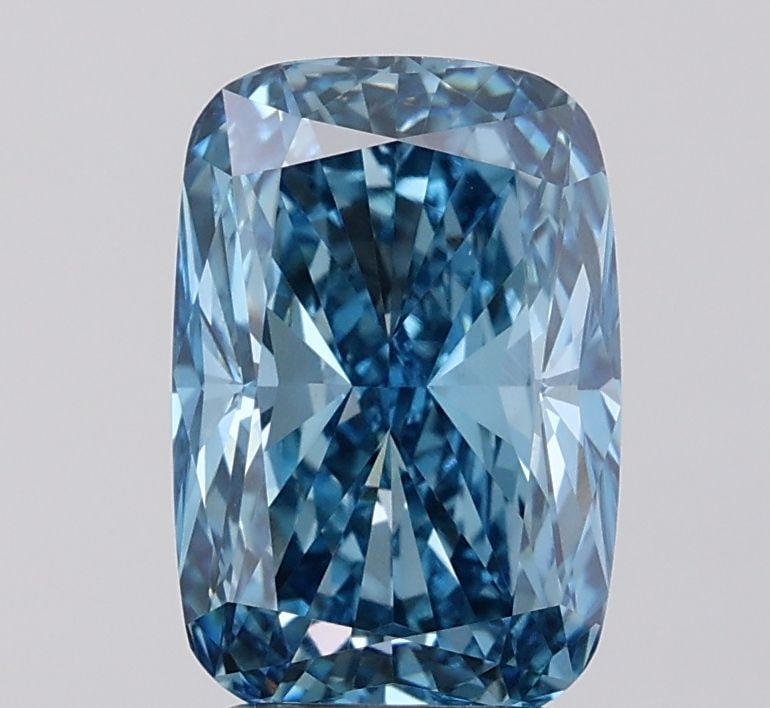 IGI Cushion Modified 3.03ct Fancy Vivid Blue VVS2 - Loose Lab Diamond: IGI Cushion Modified 3.03ct Fancy Vivid Blue VVS2 - Loose Lab Diamond Item Specifics: Source: This Is A Real Diamond Grown In A Lab Not Mined. Carat: 3.03 Cut: - Color: Fancy Vivid Blue Clarity: VVS2 