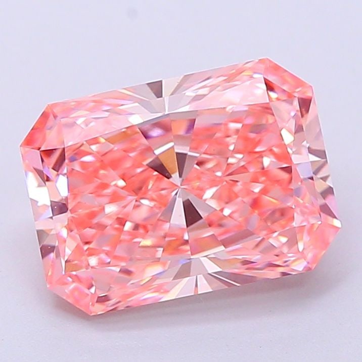 IGI Radiant 3.03ct Fancy Vivid Pink VVS2 - Loose Lab Diamond: IGI Radiant 3.03ct Fancy Vivid Pink VVS2 - Loose Lab Diamond Item Specifics: Source: This Is A Real Diamond Grown In A Lab Not Mined. Carat: 3.03 Cut: - Color: Fancy Vivid Pink Clarity: VVS2 Polish: