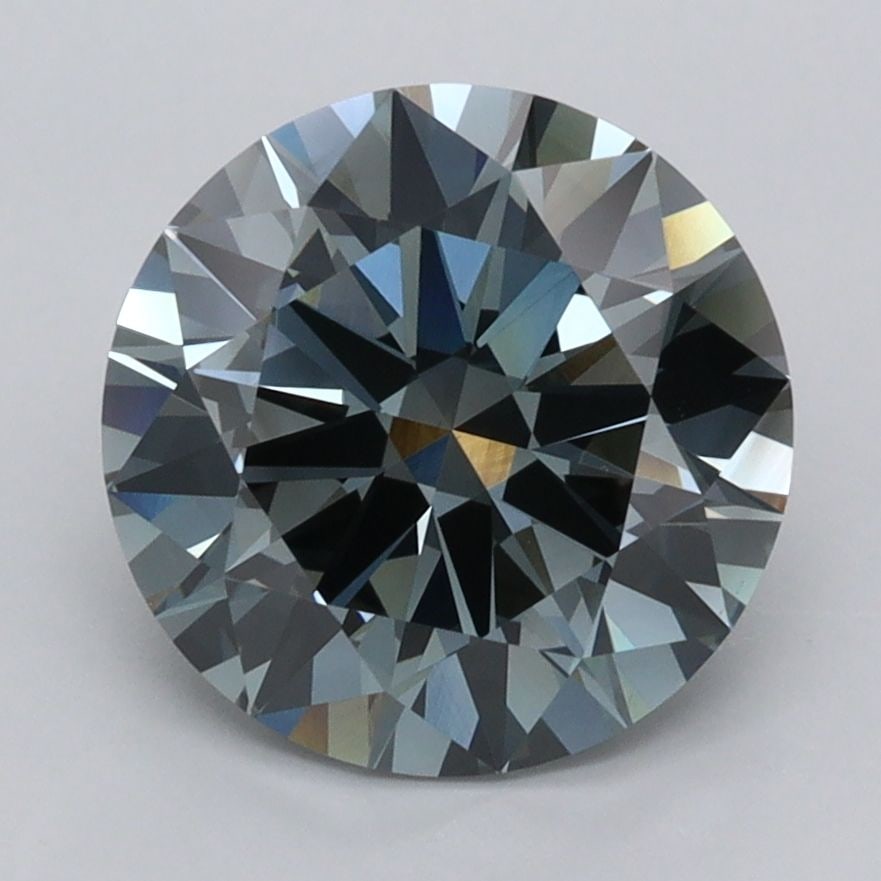IGI Round 2.92ct Fancy Deep Blueish Green VVS2 - Ideal Loose Lab Diamond: IGI Round 2.92ct Fancy Deep Blueish Green VVS2 - Ideal Loose Lab Diamond Item Specifics: Source: This Is A Real Diamond Grown In A Lab Not Mined. Carat: 2.92 Cut: ID Color: Fancy Deep Blueish Green Cl