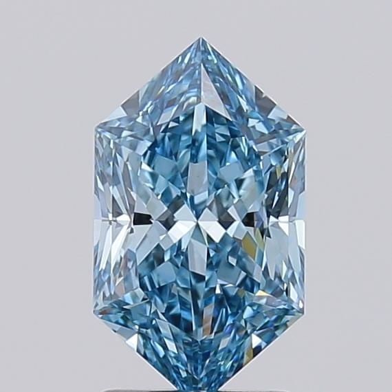 IGI Hexagonal 1.54ct Fancy Vivid Blue VVS2 - Loose Lab Diamond: IGI Hexagonal 1.54ct Fancy Vivid Blue VVS2 - Loose Lab Diamond Item Specifics: Source: This Is A Real Diamond Grown In A Lab Not Mined. Carat: 1.54 Cut: - Color: Fancy Vivid Blue Clarity: VVS2 Polish: