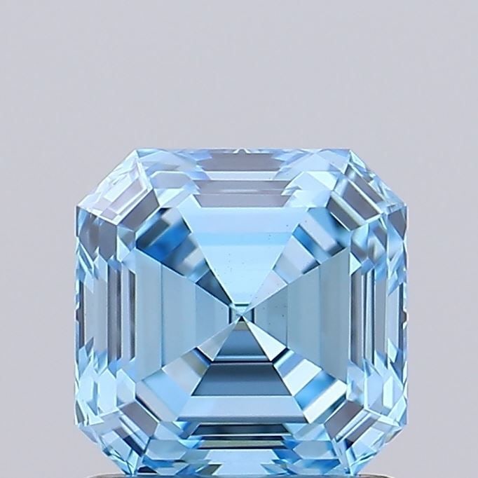 IGI Asscher 0.94ct Fancy Vivid Blue VVS2 - Loose Lab Diamond: IGI Asscher 0.94ct Fancy Vivid Blue VVS2 - Loose Lab Diamond Item Specifics: Source: This Is A Real Diamond Grown In A Lab Not Mined. Carat: 0.94 Cut: - Color: Fancy Vivid Blue Clarity: VVS2 Polish: