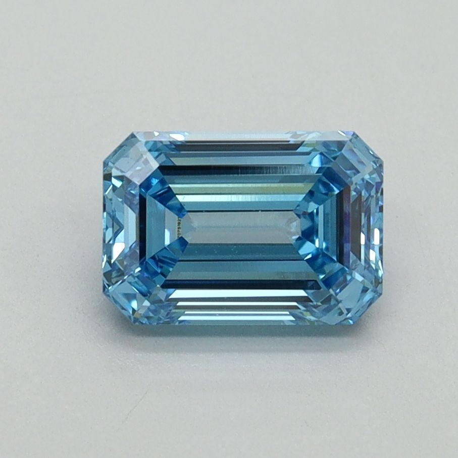 IGI Emerald 1.3ct Fancy Vivid Blue VVS2 - Loose Lab Diamond: IGI Emerald 1.3ct Fancy Vivid Blue VVS2 - Loose Lab Diamond Item Specifics: Source: This Is A Real Diamond Grown In A Lab Not Mined. Carat: 1.3 Cut: - Color: Fancy Vivid Blue Clarity: VVS2 Polish: EX 
