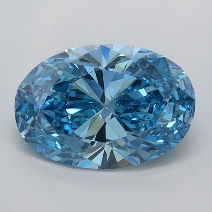 IGI Oval 1.03ct Fancy Vivid Blue VVS2 - Loose Lab Diamond: IGI Oval 1.03ct Fancy Vivid Blue VVS2 - Loose Lab Diamond Item Specifics: Source: This Is A Real Diamond Grown In A Lab Not Mined. Carat: 1.03 Cut: - Color: Fancy Vivid Blue Clarity: VVS2 Polish: EX S