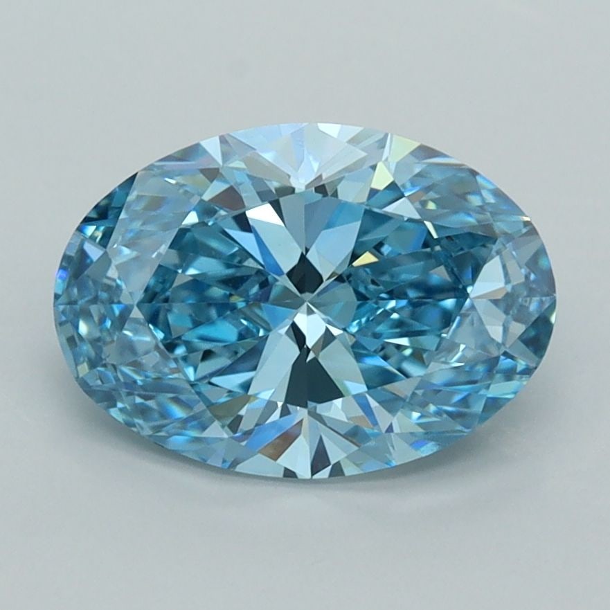 IGI Oval 2.02ct Fancy Vivid Blue VVS1 - Loose Lab Diamond: IGI Oval 2.02ct Fancy Vivid Blue VVS1 - Loose Lab Diamond Item Specifics: Source: This Is A Real Diamond Grown In A Lab Not Mined. Carat: 2.02 Cut: - Color: Fancy Vivid Blue Clarity: VVS1 Polish: EX