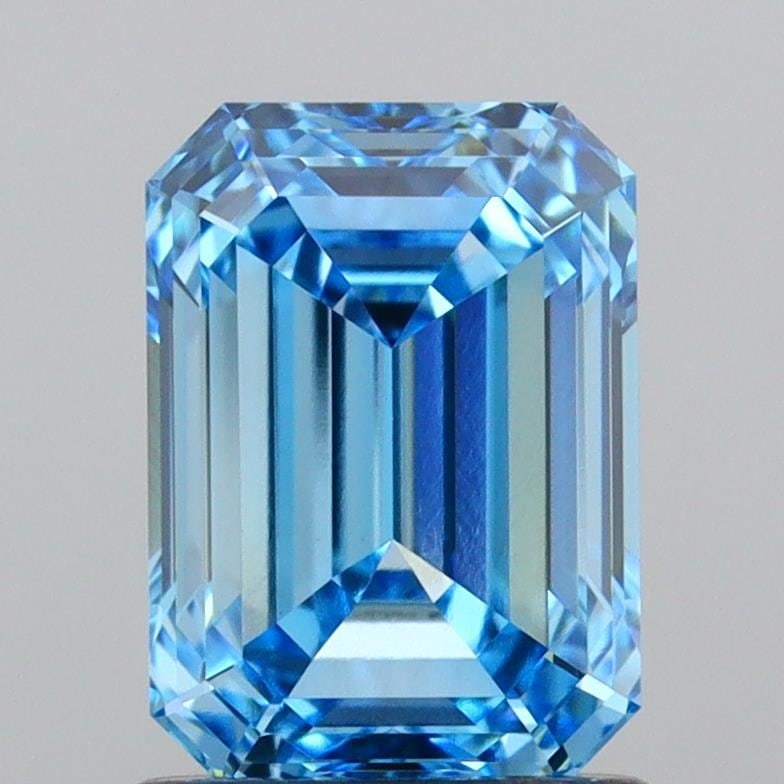 IGI Emerald 1.51ct Fancy Vivid Blue VVS1 - Loose Lab Diamond: IGI Emerald 1.51ct Fancy Vivid Blue VVS1 - Loose Lab Diamond Item Specifics: Source: This Is A Real Diamond Grown In A Lab Not Mined. Carat: 1.51 Cut: - Color: Fancy Vivid Blue Clarity: VVS1 Polish: E