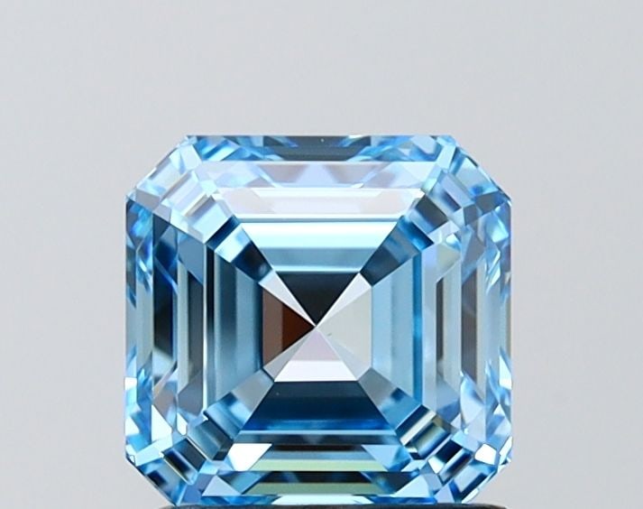 IGI Asscher 1.5ct Fancy Vivid Blue VVS2 - Loose Lab Diamond: IGI Asscher 1.5ct Fancy Vivid Blue VVS2 - Loose Lab Diamond Item Specifics: Source: This Is A Real Diamond Grown In A Lab Not Mined. Carat: 1.5 Cut: - Color: Fancy Vivid Blue Clarity: VVS2 Polish: EX 