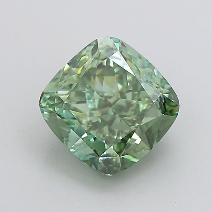 IGI Cushion Modified 1.68ct Fancy Vivid Green VVS2 - Loose Lab Diamond: IGI Cushion Modified 1.68ct Fancy Vivid Green VVS2 - Loose Lab Diamond Item Specifics: Source: This Is A Real Diamond Grown In A Lab Not Mined. Carat: 1.68 Cut: - Color: Fancy Vivid Green Clarity: VVS