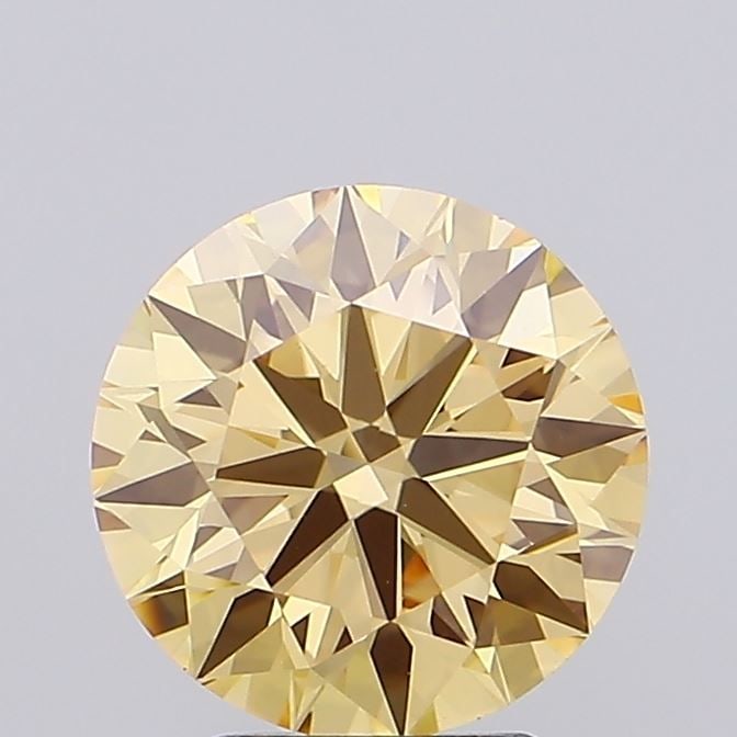 IGI Round 2.15ct Fancy Intense Brownish Yellow VVS2 - Ideal Loose Lab Diamond: IGI Round 2.15ct Fancy Intense Brownish Yellow VVS2 - Ideal Loose Lab Diamond Item Specifics: Source: This Is A Real Diamond Grown In A Lab Not Mined. Carat: 2.15 Cut: ID Color: Fancy Intense Brownish