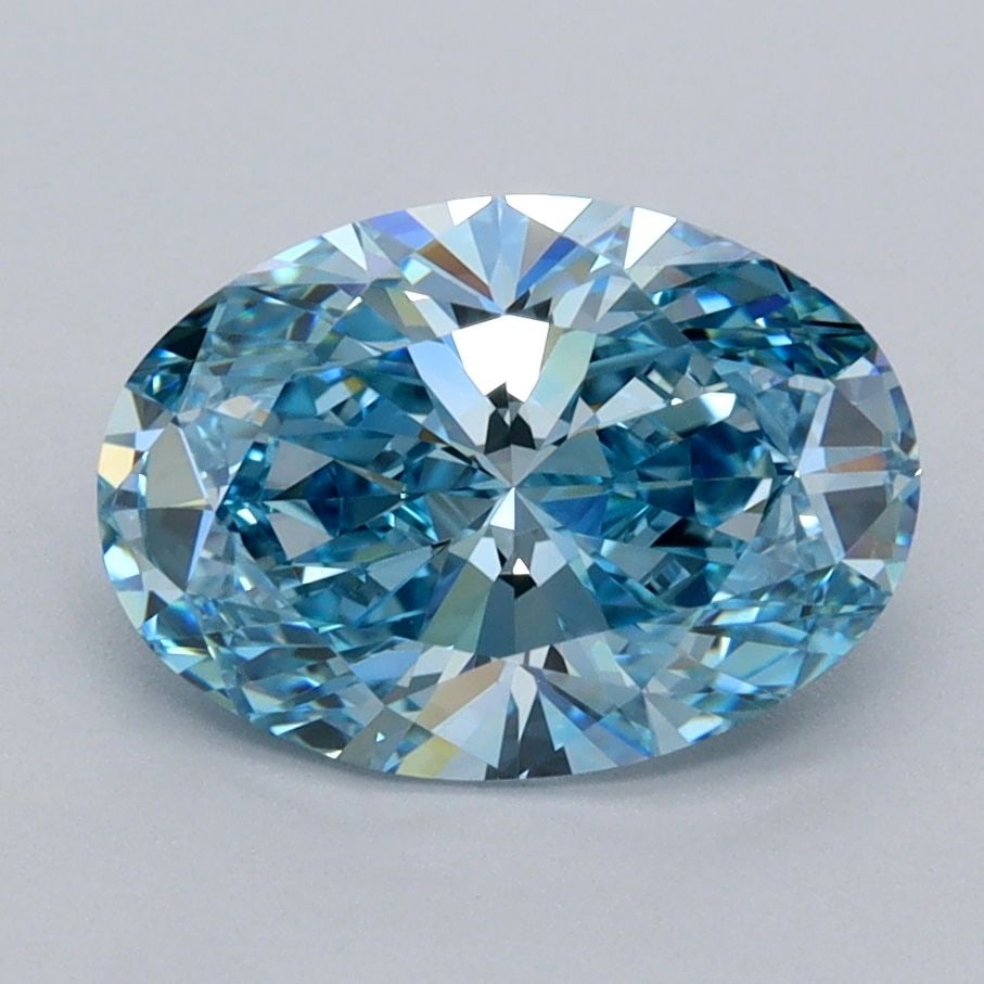 IGI Oval 2.07ct Fancy Vivid Blue VVS2 - Loose Lab Diamond: IGI Oval 2.07ct Fancy Vivid Blue VVS2 - Loose Lab Diamond Item Specifics: Source: This Is A Real Diamond Grown In A Lab Not Mined. Carat: 2.07 Cut: - Color: Fancy Vivid Blue Clarity: VVS2 Polish: EX S