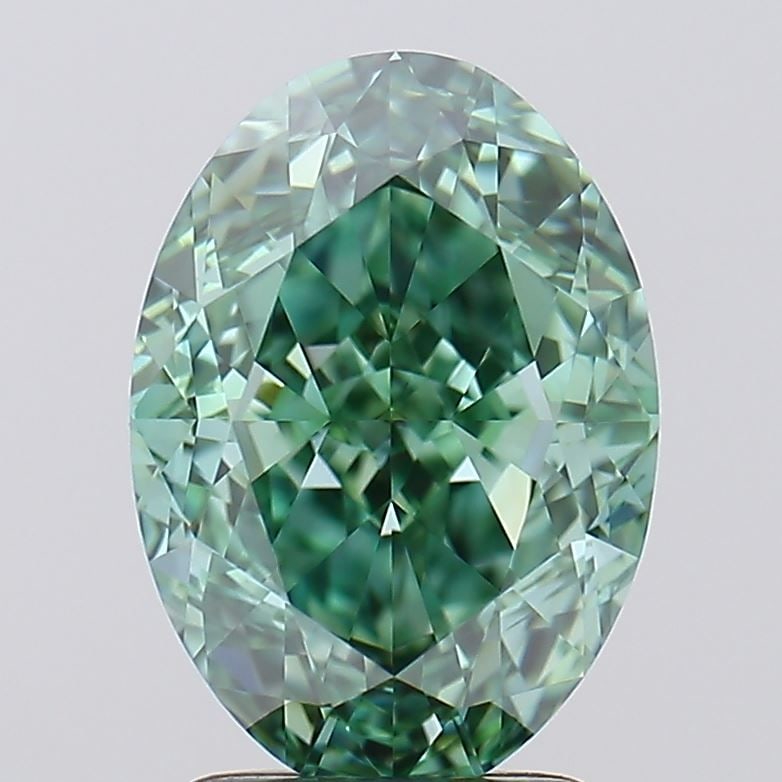 IGI Oval 3.06ct Fancy Vivid Green VVS1 - Loose Lab Diamond: IGI Oval 3.06ct Fancy Vivid Green VVS1 - Loose Lab Diamond Item Specifics: Source: This Is A Real Diamond Grown In A Lab Not Mined. Carat: 3.06 Cut: - Color: Fancy Vivid Green Clarity: VVS1 Polish: EX