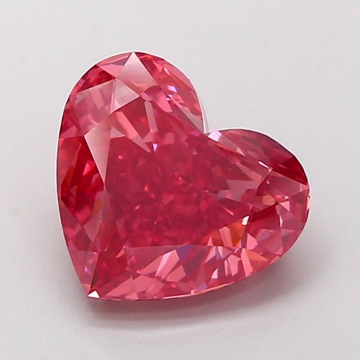 IGI Heart 3.02ct Fancy Vivid Pink VVS2 - Loose Lab Diamond (1 of 1)