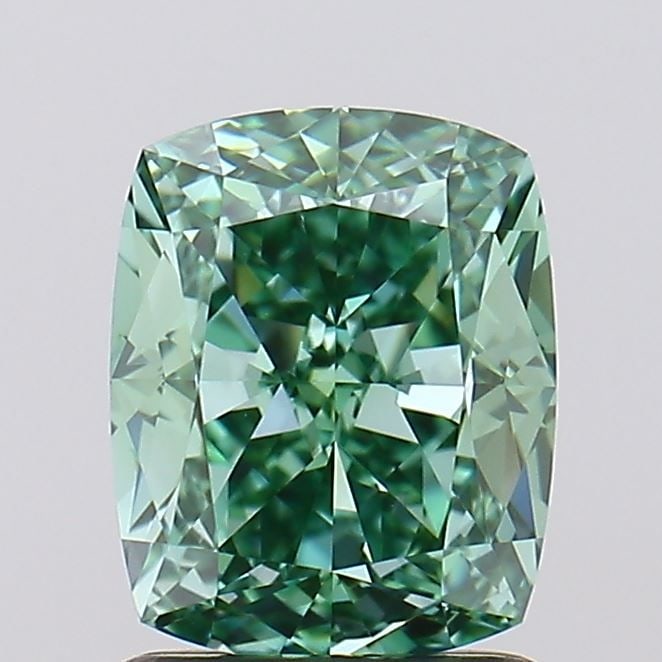 IGI Cushion Modified 1.55ct Fancy Vivid Green IF - Loose Lab Diamond: IGI Cushion Modified 1.55ct Fancy Vivid Green IF - Loose Lab Diamond Item Specifics: Source: This Is A Real Diamond Grown In A Lab Not Mined. Carat: 1.55 Cut: - Color: Fancy Vivid Green Clarity: IF Po