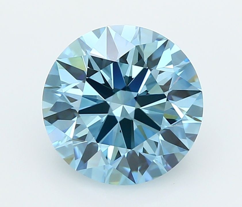 IGI Round 2.69ct Fancy Vivid Blue VVS2 - Ideal Loose Lab Diamond: IGI Round 2.69ct Fancy Vivid Blue VVS2 - Ideal Loose Lab Diamond Item Specifics: Source: This Is A Real Diamond Grown In A Lab Not Mined. Carat: 2.69 Cut: ID Color: Fancy Vivid Blue Clarity: VVS2 Poli