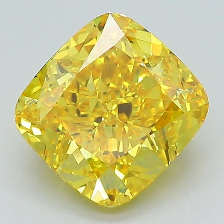 IGI Cushion Modified 2.51ct Fancy Vivid Yellow VVS2 - Loose Lab Diamond: IGI Cushion Modified 2.51ct Fancy Vivid Yellow VVS2 - Loose Lab Diamond Item Specifics: Source: This Is A Real Diamond Grown In A Lab Not Mined. Carat: 2.51 Cut: - Color: Fancy Vivid Yellow Clarity: V