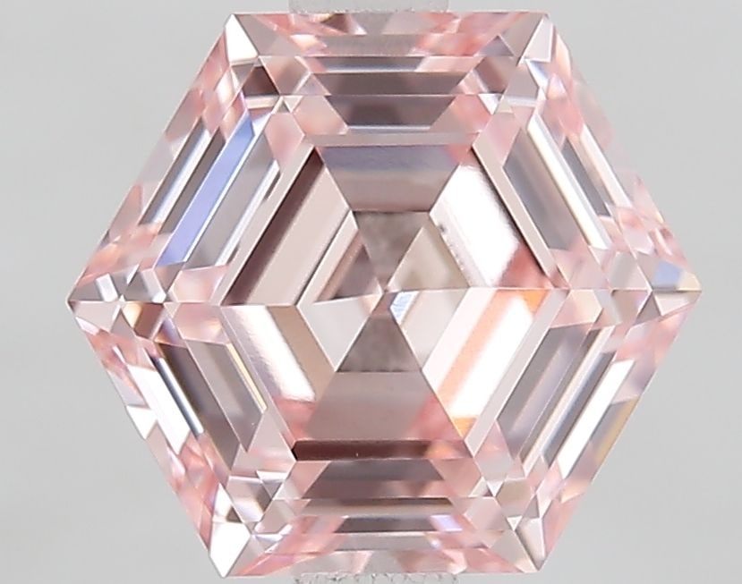 IGI Hexagonal 2.01ct Fancy Pink VVS2 - Loose Lab Diamond: IGI Hexagonal 2.01ct Fancy Pink VVS2 - Loose Lab Diamond Item Specifics: Source: This Is A Real Diamond Grown In A Lab Not Mined. Carat: 2.01 Cut: - Color: Fancy Pink Clarity: VVS2 Polish: EX Symmetry