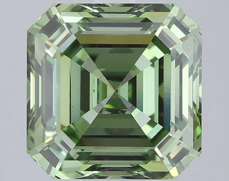 IGI Asscher 3.55ct Fancy Vivid Green VVS2 - Loose Lab Diamond: IGI Asscher 3.55ct Fancy Vivid Green VVS2 - Loose Lab Diamond Item Specifics: Source: This Is A Real Diamond Grown In A Lab Not Mined. Carat: 3.55 Cut: - Color: Fancy Vivid Green Clarity: VVS2 Polish: