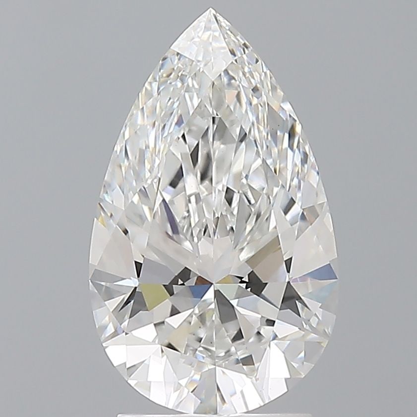 IGI Pear 2.59ct E VVS2 - Loose Lab Diamond: IGI Pear 2.59ct E VVS2 - Loose Lab Diamond Item Specifics: Source: This Is A Real Diamond Grown In A Lab Not Mined. Carat: 2.59 Cut: - Color: E Clarity: VVS2 Polish: EX Symmetry: EX Measurements: 12.4