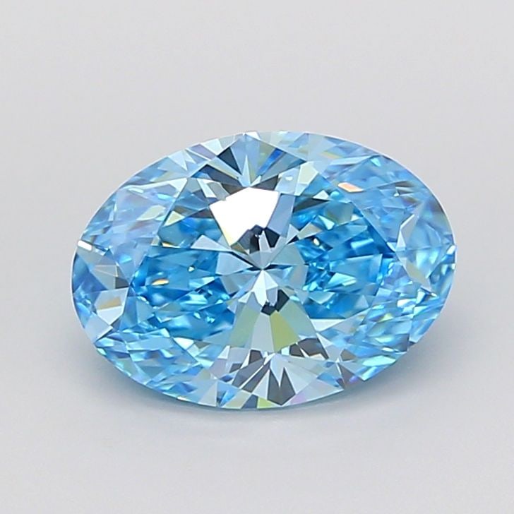 IGI Oval 2.57ct Fancy Vivid Blue VVS1 - Loose Lab Diamond: IGI Oval 2.57ct Fancy Vivid Blue VVS1 - Loose Lab Diamond Item Specifics: Source: This Is A Real Diamond Grown In A Lab Not Mined. Carat: 2.57 Cut: - Color: Fancy Vivid Blue Clarity: VVS1 Polish: EX