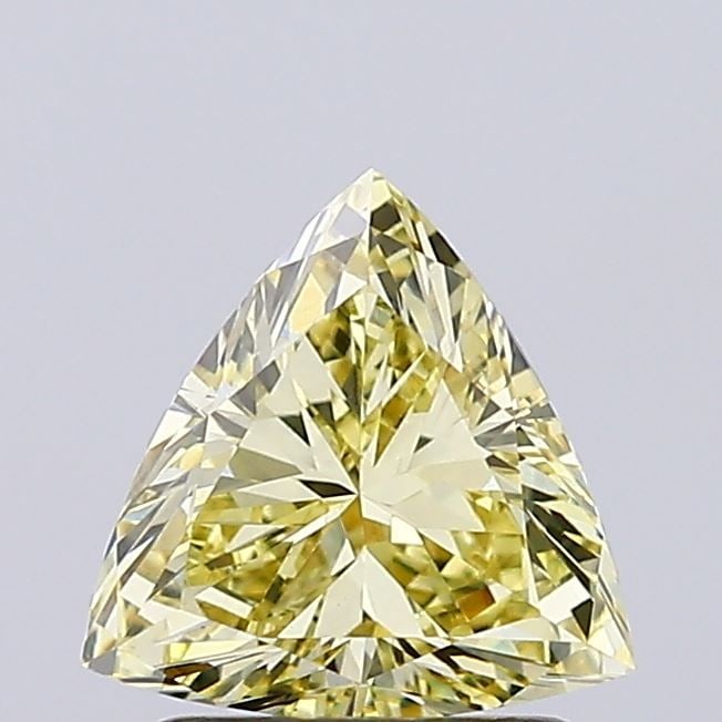 Trilliant 1.28ct Fancy Intense Yellow VVS2 - Loose Lab Diamond: Trilliant 1.28ct Fancy Intense Yellow VVS2 - Loose Lab Diamond Item Specifics: Source: This Is A Real Diamond Grown In A Lab Not Mined. Carat: 1.28 Cut: - Color: Fancy Intense Yellow Clarity: VVS2 Pol