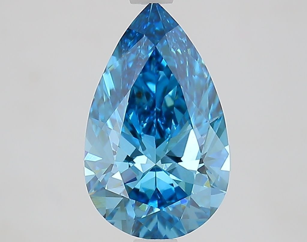 IGI Pear 2.15ct Fancy Vivid Blue VVS2 - Loose Lab Diamond: IGI Pear 2.15ct Fancy Vivid Blue VVS2 - Loose Lab Diamond Item Specifics: Source: This Is A Real Diamond Grown In A Lab Not Mined. Carat: 2.15 Cut: - Color: Fancy Vivid Blue Clarity: VVS2 Polish: EX S