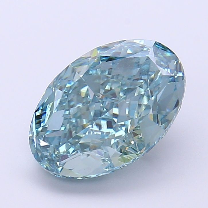 IGI Oval 3.07ct Fancy Vivid Blueish Green VVS2 - Loose Lab Diamond: IGI Oval 3.07ct Fancy Vivid Blueish Green VVS2 - Loose Lab Diamond Item Specifics: Source: This Is A Real Diamond Grown In A Lab Not Mined. Carat: 3.07 Cut: - Color: Fancy Vivid Blueish Green