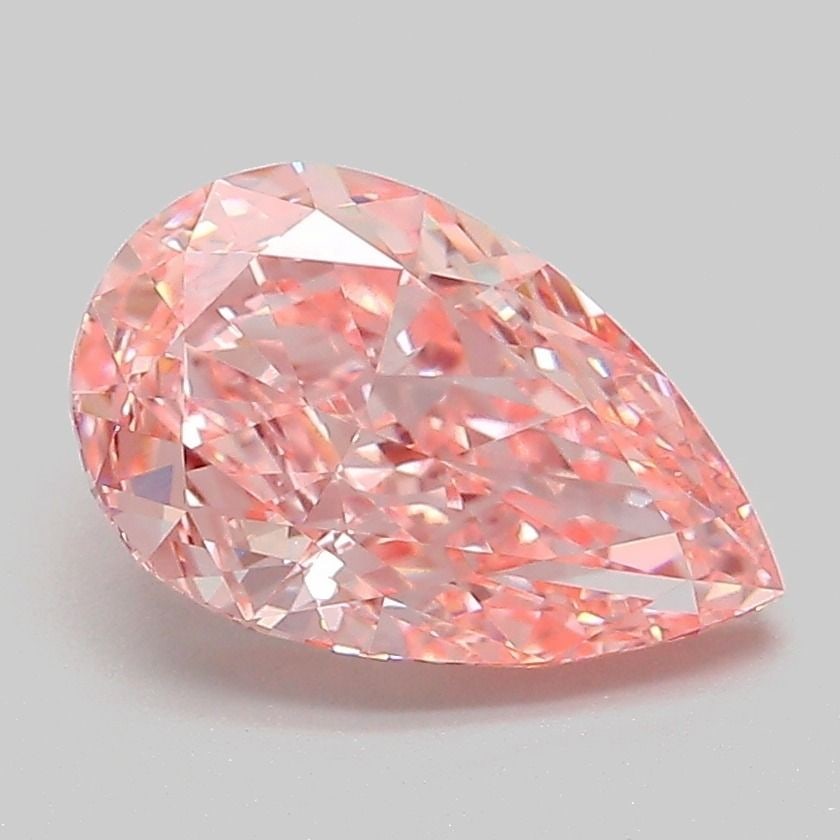 IGI Pear 2.1ct Fancy Vivid Pink VVS2 - Loose Lab Diamond: IGI Pear 2.1ct Fancy Vivid Pink VVS2 - Loose Lab Diamond Item Specifics: Source: This Is A Real Diamond Grown In A Lab Not Mined. Carat: 2.1 Cut: - Color: Fancy Vivid Pink Clarity: VVS2 Polish: EX Sym