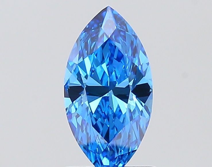 IGI Marquise 0.99ct Fancy Vivid Blue VVS2 - Loose Lab Diamond: IGI Marquise 0.99ct Fancy Vivid Blue VVS2 - Loose Lab Diamond Item Specifics: Source: This Is A Real Diamond Grown In A Lab Not Mined. Carat: 0.99 Cut: - Color: Fancy Vivid Blue Clarity: VVS2 Polish: 