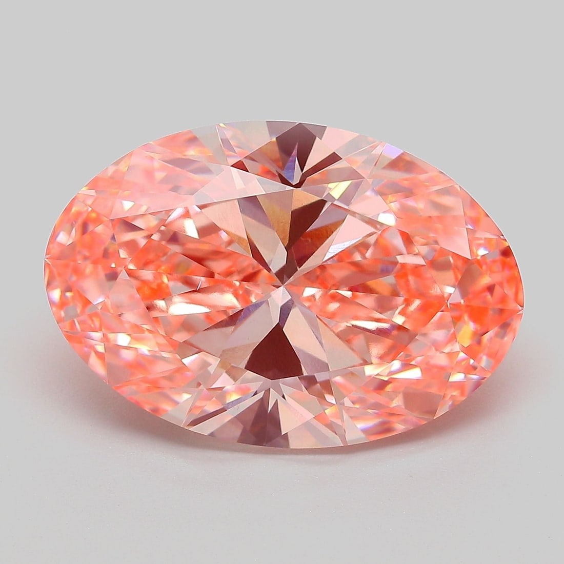 IGI Oval 10.09ct Fancy Vivid Pink VVS2 - Loose Lab Diamond: IGI Oval 10.09ct Fancy Vivid Pink VVS2 - Loose Lab Diamond Item Specifics: Source: This Is A Real Diamond Grown In A Lab Not Mined. Carat: 10.09 Cut: - Color: Fancy Vivid Pink Clarity: VVS2 Polish: EX