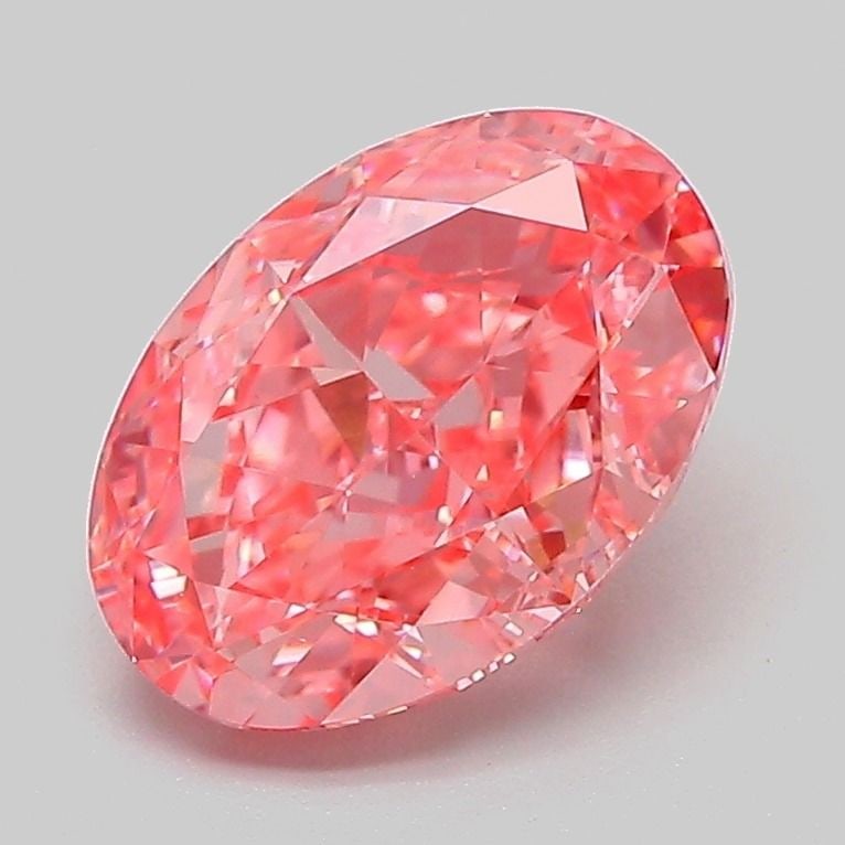 IGI Oval 2.1ct Fancy Vivid Pink VVS2 - Loose Lab Diamond: IGI Oval 2.1ct Fancy Vivid Pink VVS2 - Loose Lab Diamond Item Specifics: Source: This Is A Real Diamond Grown In A Lab Not Mined. Carat: 2.1 Cut: - Color: Fancy Vivid Pink Clarity: VVS2 Polish: EX Sym