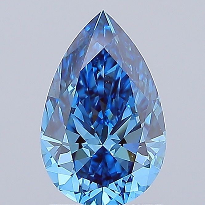 IGI Pear 1.5ct Fancy Vivid Blue VVS2 - Loose Lab Diamond: IGI Pear 1.5ct Fancy Vivid Blue VVS2 - Loose Lab Diamond Item Specifics: Source: This Is A Real Diamond Grown In A Lab Not Mined. Carat: 1.5 Cut: - Color: Fancy Vivid Blue Clarity: VVS2 Polish: EX Sym
