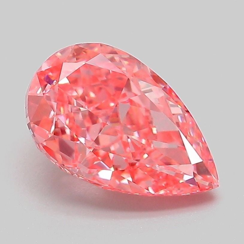 IGI Pear 2.1ct Fancy Vivid Pink VVS2 - Loose Lab Diamond: IGI Pear 2.1ct Fancy Vivid Pink VVS2 - Loose Lab Diamond Item Specifics: Source: This Is A Real Diamond Grown In A Lab Not Mined. Carat: 2.1 Cut: - Color: Fancy Vivid Pink Clarity: VVS2 Polish: EX Sym