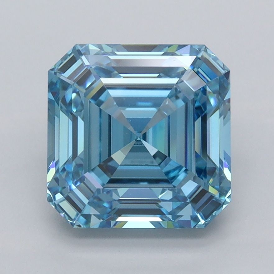 IGI Asscher 3.0ct Fancy Vivid Blue VVS1 - Loose Lab Diamond: IGI Asscher 3.0ct Fancy Vivid Blue VVS1 - Loose Lab Diamond Item Specifics: Source: This Is A Real Diamond Grown In A Lab Not Mined. Carat: 3.0 Cut: - Color: Fancy Vivid Blue Clarity: VVS1 Polish: EX 