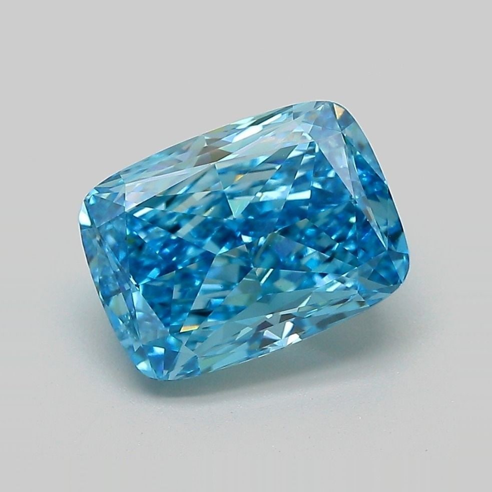 IGI Cushion Modified 3.52ct Fancy Vivid Blue VVS2 - Loose Lab Diamond: IGI Cushion Modified 3.52ct Fancy Vivid Blue VVS2 - Loose Lab Diamond Item Specifics: Source: This Is A Real Diamond Grown In A Lab Not Mined. Carat: 3.52 Cut: - Color: Fancy Vivid Blue Clarity: VVS2 