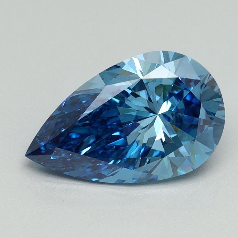 IGI Pear 2.06ct Fancy Vivid Blue VVS2 - Loose Lab Diamond: IGI Pear 2.06ct Fancy Vivid Blue VVS2 - Loose Lab Diamond Item Specifics: Source: This Is A Real Diamond Grown In A Lab Not Mined. Carat: 2.06 Cut: - Color: Fancy Vivid Blue Clarity: VVS2 Polish: EX S