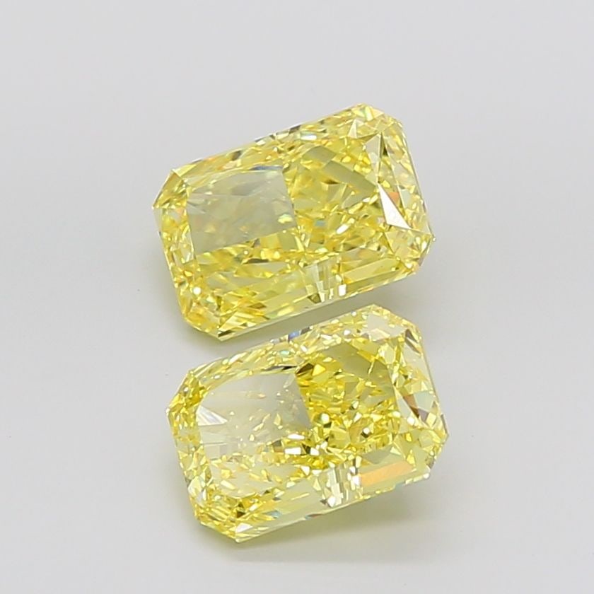 IGI Radiant 3.08ct Fancy Vivid Yellow VVS2 - Loose Lab Diamond (1 of 1)