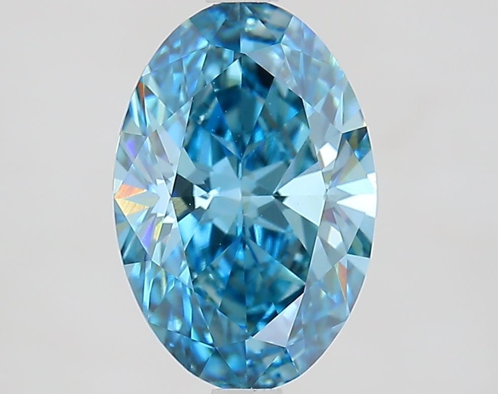 IGI Oval 2.71ct Fancy Vivid Blue VVS2 - Loose Lab Diamond: IGI Oval 2.71ct Fancy Vivid Blue VVS2 - Loose Lab Diamond Item Specifics: Source: This Is A Real Diamond Grown In A Lab Not Mined. Carat: 2.71 Cut: - Color: Fancy Vivid Blue Clarity: VVS2 Polish: EX S