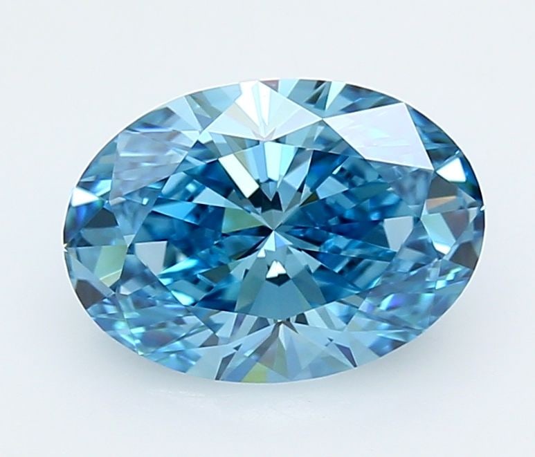 IGI Oval 2.33ct Fancy Vivid Blue VVS2 - Loose Lab Diamond: IGI Oval 2.33ct Fancy Vivid Blue VVS2 - Loose Lab Diamond Item Specifics: Source: This Is A Real Diamond Grown In A Lab Not Mined. Carat: 2.33 Cut: - Color: Fancy Vivid Blue Clarity: VVS2 Polish: EX S
