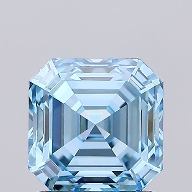 IGI Asscher 1.23ct Fancy Vivid Blue VVS1 - Loose Lab Diamond: IGI Asscher 1.23ct Fancy Vivid Blue VVS1 - Loose Lab Diamond Item Specifics: Source: This Is A Real Diamond Grown In A Lab Not Mined. Carat: 1.23 Cut: - Color: Fancy Vivid Blue Clarity: VVS1 Polish: