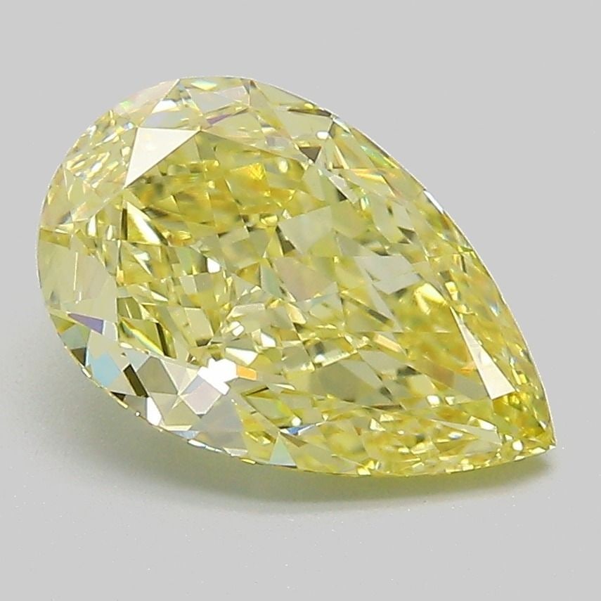 IGI Pear 2.33ct Fancy Intense Yellow VVS2 - Loose Lab Diamond (1 of 1)