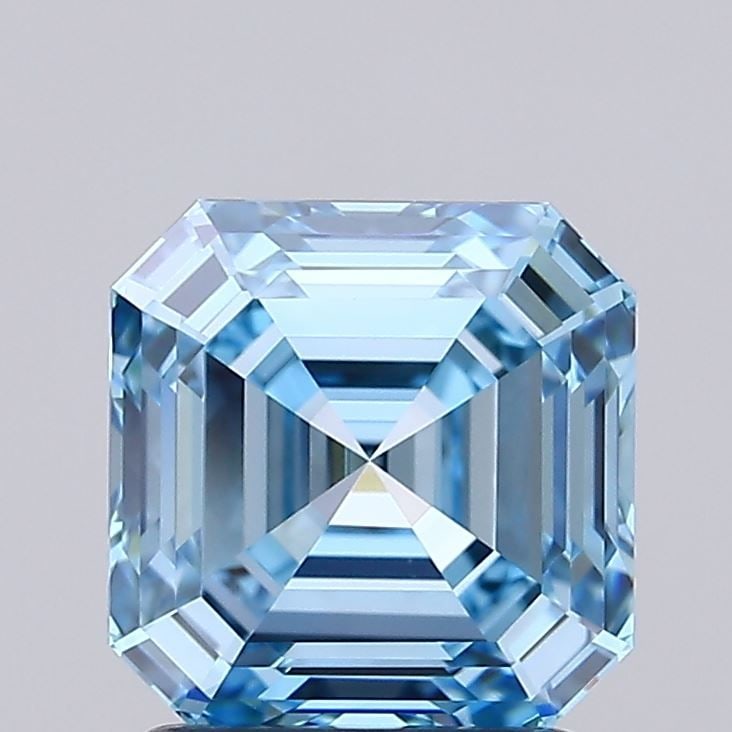 IGI Asscher 1.81ct Fancy Vivid Blue IF - Loose Lab Diamond: IGI Asscher 1.81ct Fancy Vivid Blue IF - Loose Lab Diamond Item Specifics: Source: This Is A Real Diamond Grown In A Lab Not Mined. Carat: 1.81 Cut: - Color: Fancy Vivid Blue Clarity: IF Polish: EX