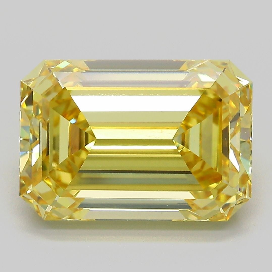 IGI Emerald 6.52ct Fancy Intense Yellow VVS2 - Loose Lab Diamond: IGI Emerald 6.52ct Fancy Intense Yellow VVS2 - Loose Lab Diamond Item Specifics: Source: This Is A Real Diamond Grown In A Lab Not Mined. Carat: 6.52 Cut: - Color: Fancy Intense Yellow Clarity: VVS2