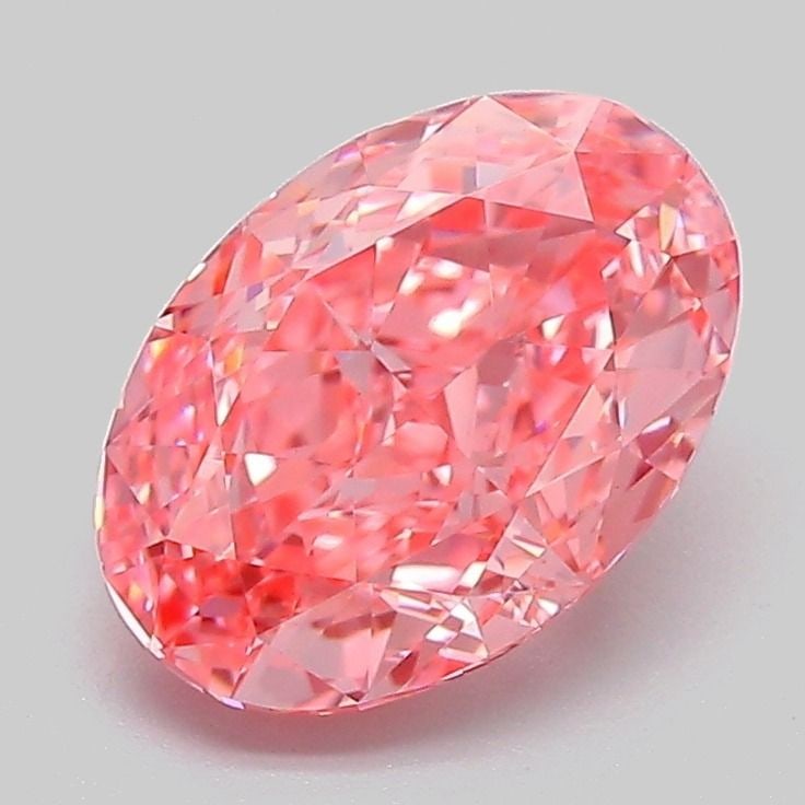 IGI Oval 2.07ct Fancy Vivid Pink VVS2 - Loose Lab Diamond: IGI Oval 2.07ct Fancy Vivid Pink VVS2 - Loose Lab Diamond Item Specifics: Source: This Is A Real Diamond Grown In A Lab Not Mined. Carat: 2.07 Cut: - Color: Fancy Vivid Pink Clarity: VVS2 Polish: EX S