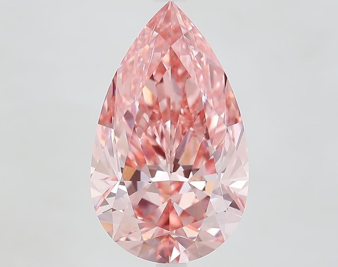 IGI Pear 5.57ct Fancy Vivid Pink VVS2 - Loose Lab Diamond: IGI Pear 5.57ct Fancy Vivid Pink VVS2 - Loose Lab Diamond Item Specifics: Source: This Is A Real Diamond Grown In A Lab Not Mined. Carat: 5.57 Cut: - Color: Fancy Vivid Pink Clarity: VVS2 Polish: EX S