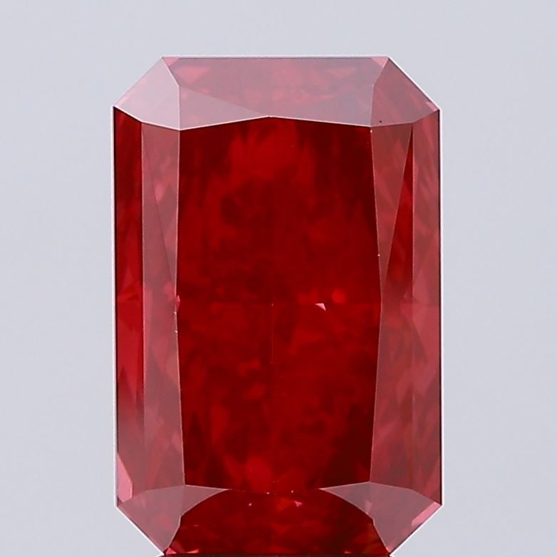 Radiant 5.02ct Fancy Vivid Red VVS2 - Loose Lab Diamond (1 of 1)