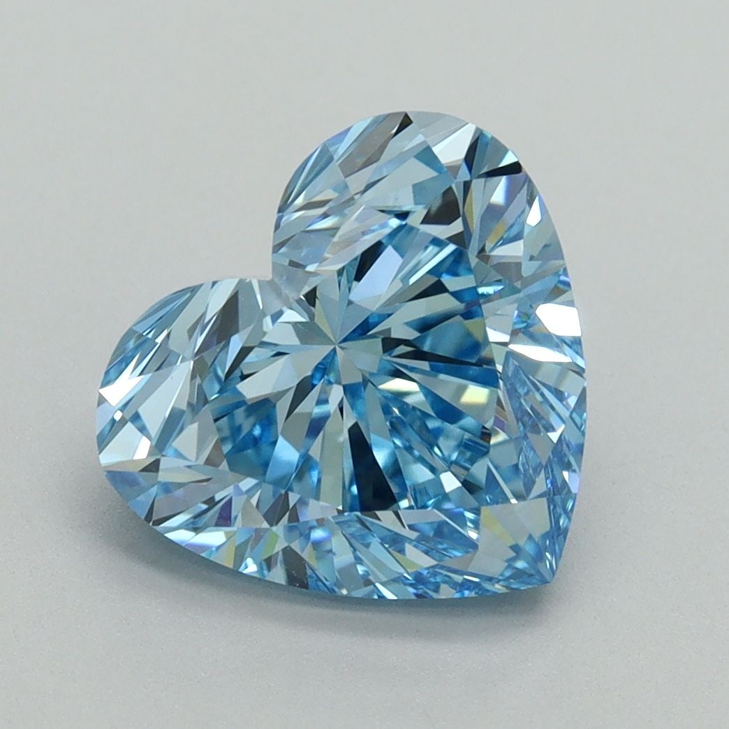 IGI Heart 3.23ct Fancy Vivid Blue VVS2 - Loose Lab Diamond: IGI Heart 3.23ct Fancy Vivid Blue VVS2 - Loose Lab Diamond Item Specifics: Source: This Is A Real Diamond Grown In A Lab Not Mined. Carat: 3.23 Cut: - Color: Fancy Vivid Blue Clarity: VVS2 Polish: EX 