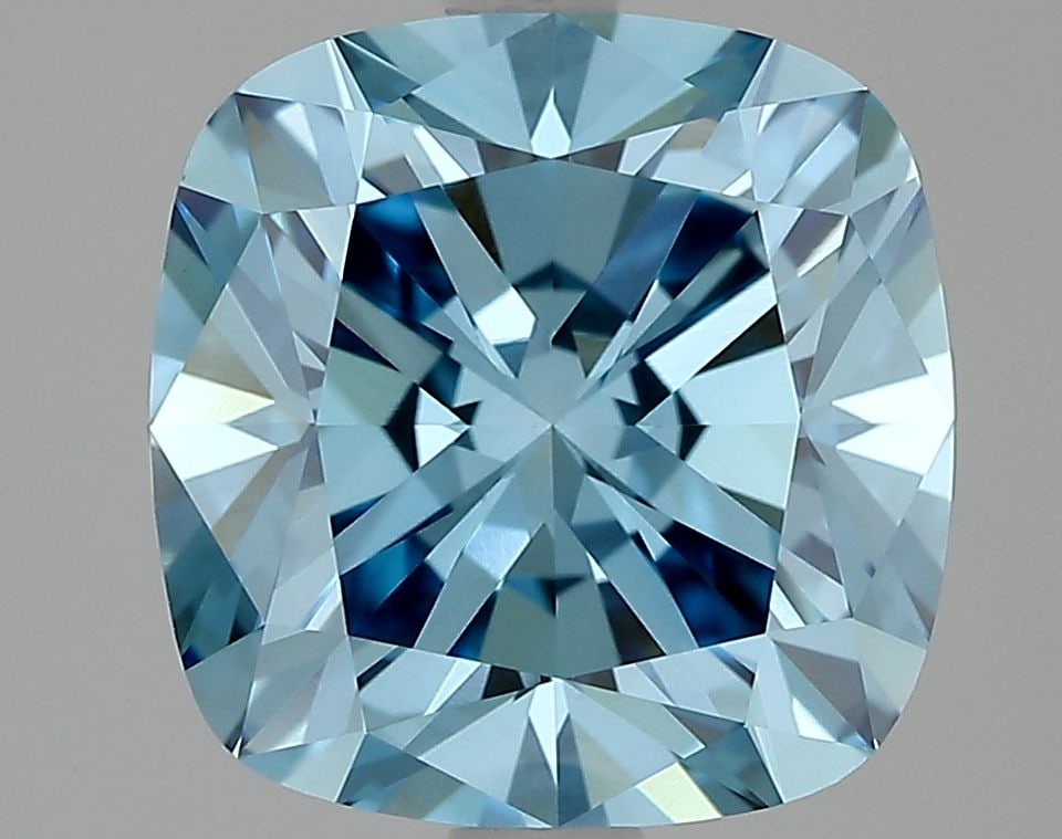 IGI Cushion Brilliant 2.61ct Fancy Vivid Blue VVS2 - Loose Lab Diamond: IGI Cushion Brilliant 2.61ct Fancy Vivid Blue VVS2 - Loose Lab Diamond Item Specifics: Source: This Is A Real Diamond Grown In A Lab Not Mined. Carat: 2.61 Cut: - Color: Fancy Vivid Blue Clarity: VVS2