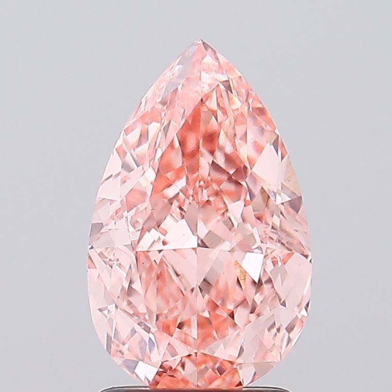 IGI Pear 2.1ct Fancy Vivid Pink VVS2 - Loose Lab Diamond: IGI Pear 2.1ct Fancy Vivid Pink VVS2 - Loose Lab Diamond Item Specifics: Source: This Is A Real Diamond Grown In A Lab Not Mined. Carat: 2.1 Cut: - Color: Fancy Vivid Pink Clarity: VVS2 Polish: VG Sym