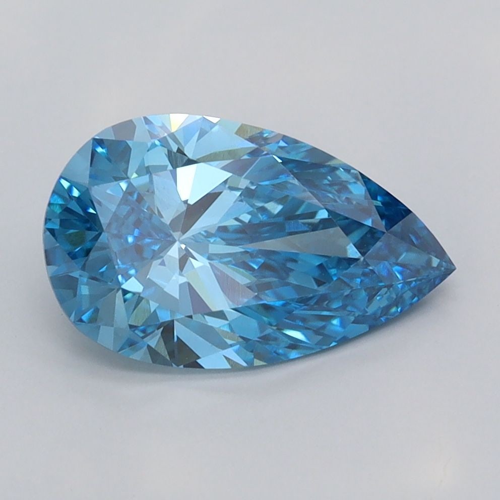IGI Pear 1.89ct Fancy Vivid Blue VVS2 - Loose Lab Diamond: IGI Pear 1.89ct Fancy Vivid Blue VVS2 - Loose Lab Diamond Item Specifics: Source: This Is A Real Diamond Grown In A Lab Not Mined. Carat: 1.89 Cut: - Color: Fancy Vivid Blue Clarity: VVS2 Polish: EX S